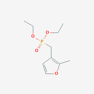 molecular formula C10H17O4P B4625268 二乙基[(2-甲基-3-呋喃基)甲基]膦酸酯 CAS No. 153649-83-3
