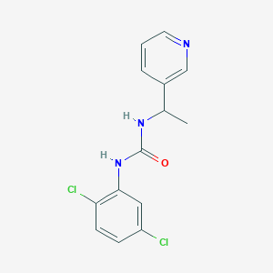 molecular formula C14H13Cl2N3O B4625397 N-(2,5-dichlorophenyl)-N'-[1-(3-pyridinyl)ethyl]urea 