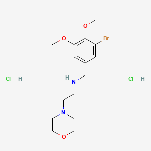 molecular formula C15H25BrCl2N2O3 B4625461 N-(3-溴-4,5-二甲氧基苄基)-2-吗啉-4-基乙胺二盐酸盐 