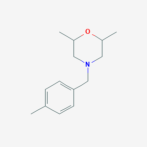 molecular formula C14H21NO B4625601 2,6-dimethyl-4-(4-methylbenzyl)morpholine 
