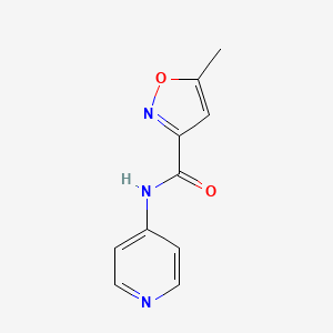 molecular formula C10H9N3O2 B4625831 5-甲基-N-4-吡啶基-3-异恶唑甲酰胺 