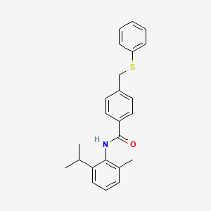 molecular formula C24H25NOS B4625926 N-(2-异丙基-6-甲基苯基)-4-[(苯硫基)甲基]苯甲酰胺 