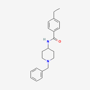 molecular formula C21H26N2O B4625948 N-(1-苄基-4-哌啶基)-4-乙基苯甲酰胺 