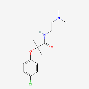 molecular formula C14H21ClN2O2 B4625966 2-(4-chlorophenoxy)-N-[2-(dimethylamino)ethyl]-2-methylpropanamide CAS No. 92320-57-5