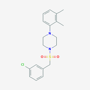 molecular formula C19H23ClN2O2S B4625985 1-[(3-chlorobenzyl)sulfonyl]-4-(2,3-dimethylphenyl)piperazine 