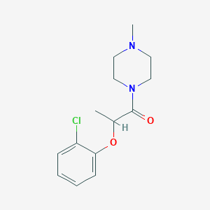 molecular formula C14H19ClN2O2 B4626031 1-[2-(2-氯苯氧基)丙酰]-4-甲基哌嗪 