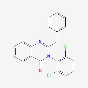 molecular formula C21H14Cl2N2O B4626171 2-苄基-3-(2,6-二氯苯基)-4(3H)-喹唑啉酮 