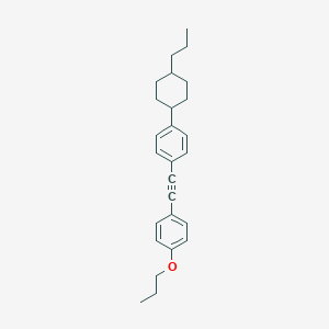 molecular formula C26H32O B046264 反式-1-(2-(4-丙氧苯基)乙炔基)-4-(4-丙基环己基)苯 CAS No. 116903-49-2