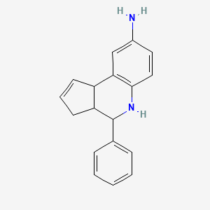 molecular formula C18H18N2 B4626419 4-phenyl-3a,4,5,9b-tetrahydro-3H-cyclopenta[c]quinolin-8-amine 