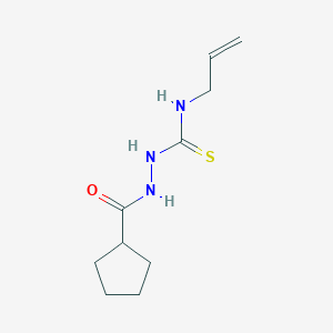 molecular formula C10H17N3OS B4626465 N-烯丙基-2-(环戊基羰基)肼基碳硫酰胺 