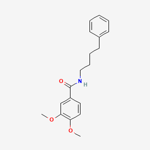 molecular formula C19H23NO3 B4626494 3,4-二甲氧基-N-(4-苯基丁基)苯甲酰胺 
