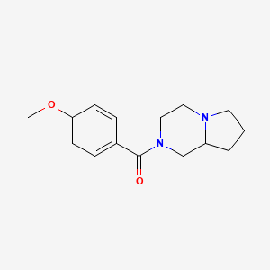 molecular formula C15H20N2O2 B4626545 2-(4-methoxybenzoyl)octahydropyrrolo[1,2-a]pyrazine 