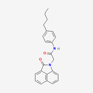 molecular formula C23H22N2O2 B4626547 N-(4-butylphenyl)-2-(2-oxobenzo[cd]indol-1(2H)-yl)acetamide 