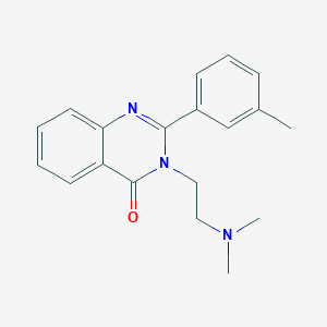 molecular formula C19H21N3O B4626582 3-[2-(dimethylamino)ethyl]-2-(3-methylphenyl)-4(3H)-quinazolinone 