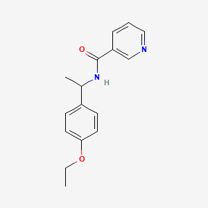molecular formula C16H18N2O2 B4626591 N-[1-(4-ethoxyphenyl)ethyl]nicotinamide 
