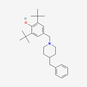 molecular formula C27H39NO B4626598 4-[(4-苄基-1-哌啶基)甲基]-2,6-二叔丁基苯酚 