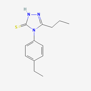 molecular formula C13H17N3S B4626715 4-(4-乙基苯基)-5-丙基-4H-1,2,4-三唑-3-硫醇 