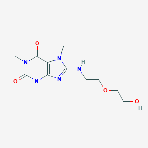 8-{[2-(2-hydroxyethoxy)ethyl]amino}-1,3,7-trimethyl-3,7-dihydro-1H-purine-2,6-dione