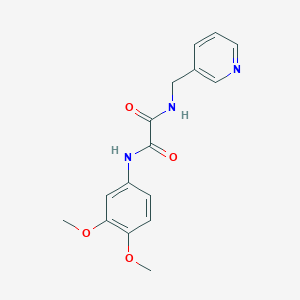 molecular formula C16H17N3O4 B4626722 N-(3,4-dimethoxyphenyl)-N'-(3-pyridinylmethyl)ethanediamide 