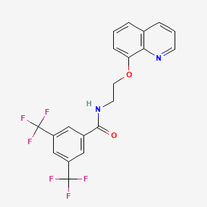 N-[2-(8-quinolinyloxy)ethyl]-3,5-bis(trifluoromethyl)benzamide