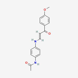 molecular formula C18H18N2O3 B4626791 N-(4-{[3-(4-甲氧基苯基)-3-氧代-1-丙烯-1-基]氨基}苯基)乙酰胺 