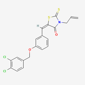 3-allyl-5-{3-[(3,4-dichlorobenzyl)oxy]benzylidene}-2-thioxo-1,3-thiazolidin-4-one