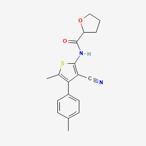 N-[3-cyano-5-methyl-4-(4-methylphenyl)-2-thienyl]tetrahydro-2-furancarboxamide