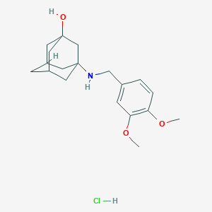 3-[(3,4-dimethoxybenzyl)amino]-1-adamantanol hydrochloride
