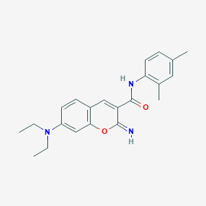 7-(diethylamino)-N-(2,4-dimethylphenyl)-2-imino-2H-chromene-3-carboxamide