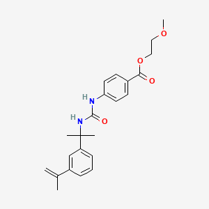 2-methoxyethyl 4-[({[1-(3-isopropenylphenyl)-1-methylethyl]amino}carbonyl)amino]benzoate