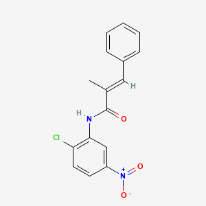 molecular formula C16H13ClN2O3 B4626878 N-(2-chloro-5-nitrophenyl)-2-methyl-3-phenylacrylamide 