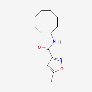 molecular formula C13H20N2O2 B4626898 N-cyclooctyl-5-methyl-3-isoxazolecarboxamide 