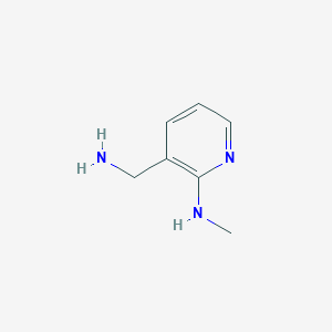 molecular formula C7H11N3 B046270 3-(氨甲基)-N-甲基吡啶-2-胺 CAS No. 120182-89-0
