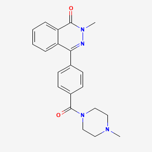 molecular formula C21H22N4O2 B4627013 2-甲基-4-{4-[(4-甲基-1-哌嗪基)羰基]苯基}-1(2H)-酞嗪酮 