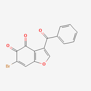 molecular formula C15H7BrO4 B4627037 3-benzoyl-6-bromo-1-benzofuran-4,5-dione 