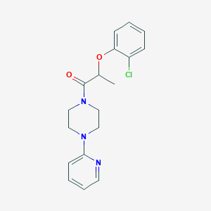 molecular formula C18H20ClN3O2 B4627050 1-[2-(2-chlorophenoxy)propanoyl]-4-(2-pyridinyl)piperazine 