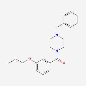 molecular formula C21H26N2O2 B4627063 1-benzyl-4-(3-propoxybenzoyl)piperazine 