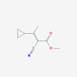 molecular formula C9H11NO2 B4627064 2-氰基-3-环丙基-2-丁烯酸甲酯 