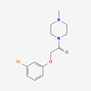 molecular formula C13H17BrN2O2 B4627133 1-[(3-bromophenoxy)acetyl]-4-methylpiperazine 