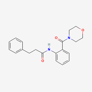 molecular formula C20H22N2O3 B4627156 N-[2-(4-吗啉羰基)苯基]-3-苯基丙酰胺 