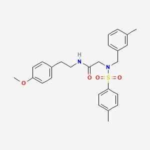 molecular formula C26H30N2O4S B4627172 N~1~-[2-(4-methoxyphenyl)ethyl]-N~2~-(3-methylbenzyl)-N~2~-[(4-methylphenyl)sulfonyl]glycinamide 