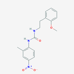 molecular formula C17H19N3O4 B4627181 N-[2-(2-methoxyphenyl)ethyl]-N'-(2-methyl-4-nitrophenyl)urea 