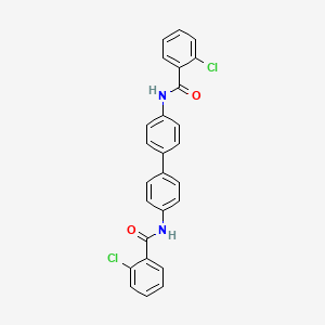 molecular formula C26H18Cl2N2O2 B4627252 N,N'-4,4'-biphenyldiylbis(2-chlorobenzamide) 