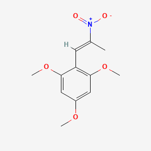 molecular formula C12H15NO5 B4627415 1,3,5-三甲氧基-2-(2-硝基-1-丙烯-1-基)苯 CAS No. 78904-45-7