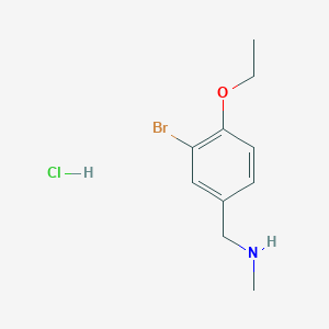 molecular formula C10H15BrClNO B4627485 (3-bromo-4-ethoxybenzyl)methylamine hydrochloride 