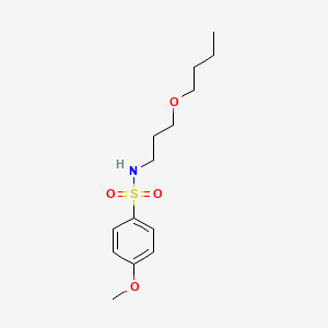 molecular formula C14H23NO4S B4627600 N-(3-丁氧基丙基)-4-甲氧基苯磺酰胺 