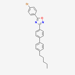molecular formula C25H23BrN2O B4627602 5-(4-bromophenyl)-3-(4'-pentyl-4-biphenylyl)-1,2,4-oxadiazole 