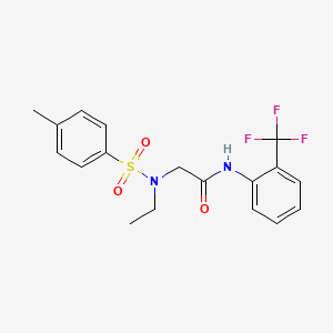 N~2~-ethyl-N~2~-[(4-methylphenyl)sulfonyl]-N~1~-[2-(trifluoromethyl)phenyl]glycinamide