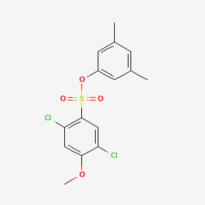 molecular formula C15H14Cl2O4S B4627668 3,5-dimethylphenyl 2,5-dichloro-4-methoxybenzenesulfonate 
