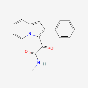 N-methyl-2-oxo-2-(2-phenyl-3-indolizinyl)acetamide